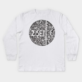 Twoset zentangle logo Kids Long Sleeve T-Shirt